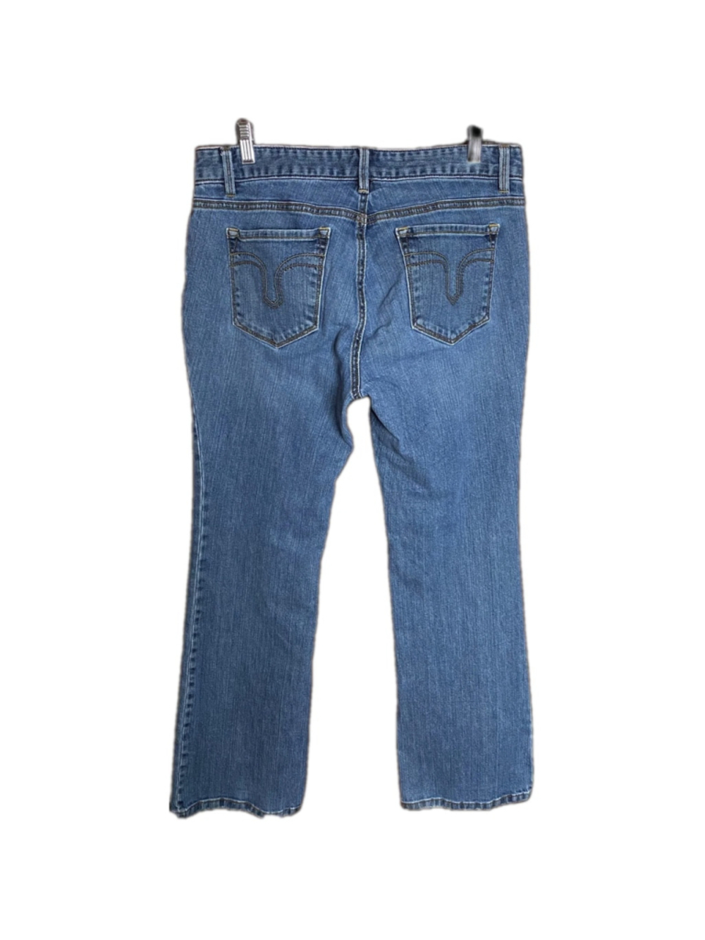 LOFT Curvy Boot Jeans Womens 10 Blue Medium Wash Mid Rise Bootcut Denim - Picture 3 of 10